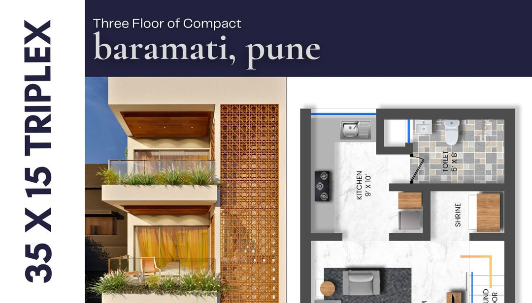Innovative 15x35 House Design: Maximizing Style on a Budget