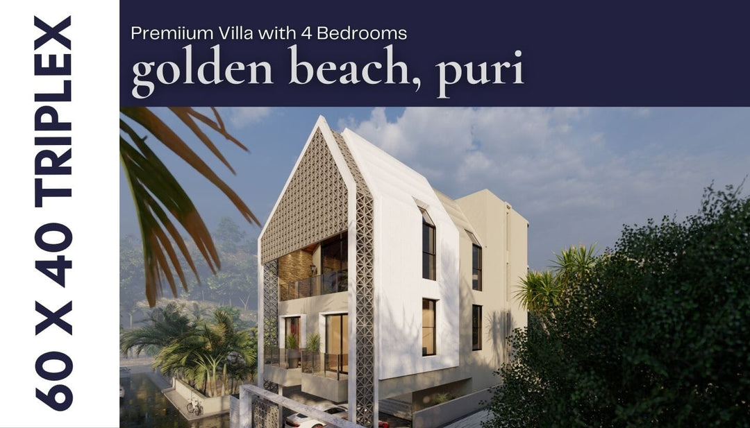 A Look into Our 40x60 Beach House Project at Golden Beach, Puri - A Case Study