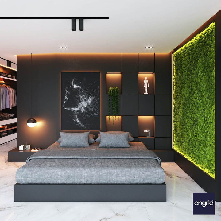 Rustic Indian Bedroom Collection Design | 18' x 12' ongrid.design