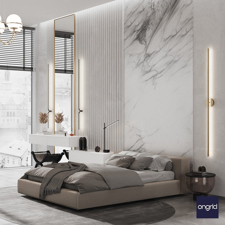 Vintage Hollywood-Inspired Bedroom Design | 15' x 10' ongrid.design