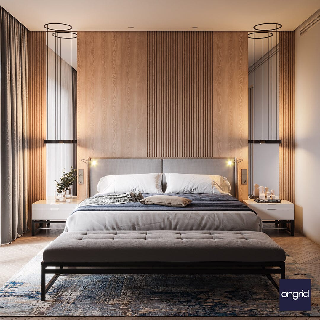Feng Shui Bedroom Collection Design | 15' x 13' ongrid.design 