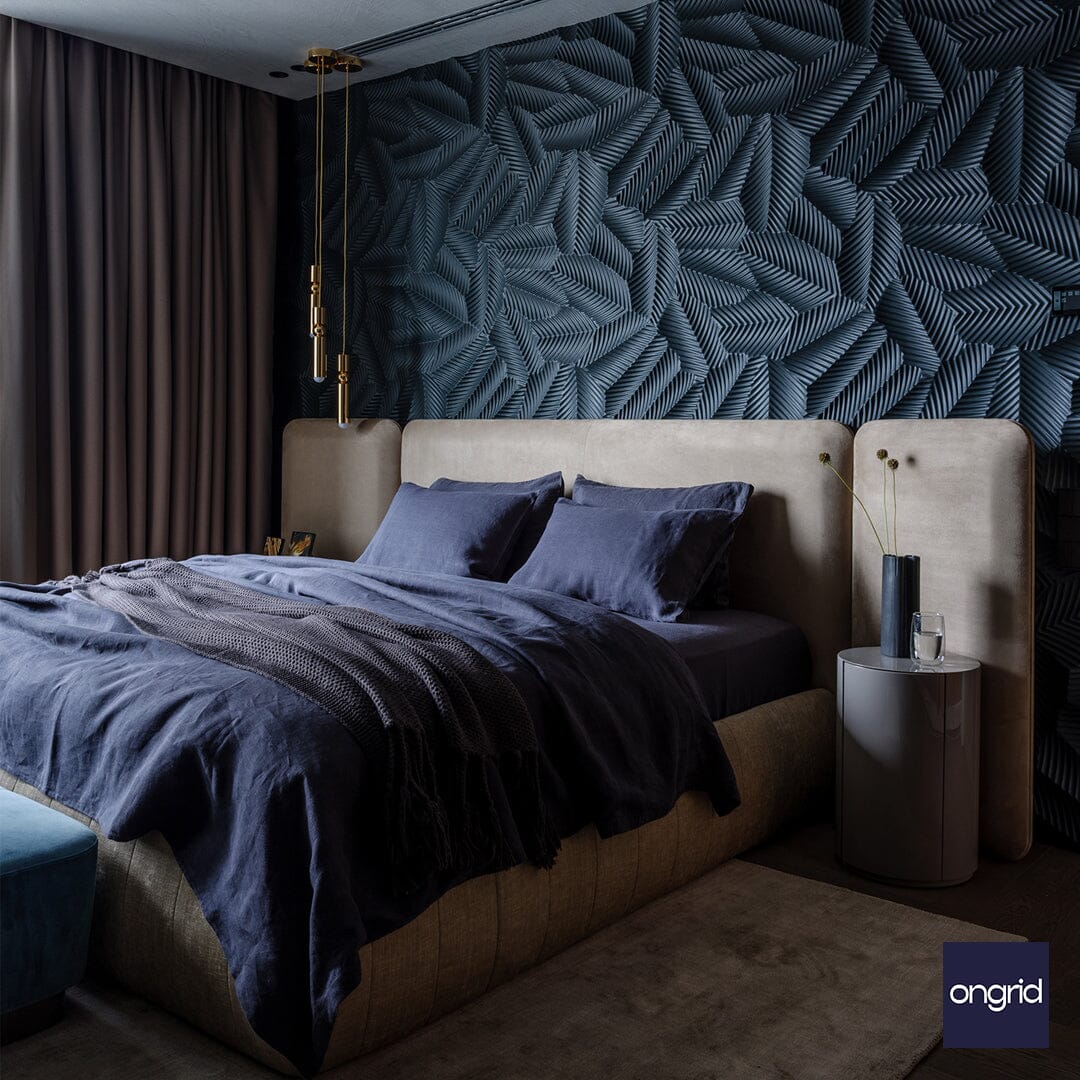 Industrial Chic Bedroom Design | 12' x 12' ongrid.design