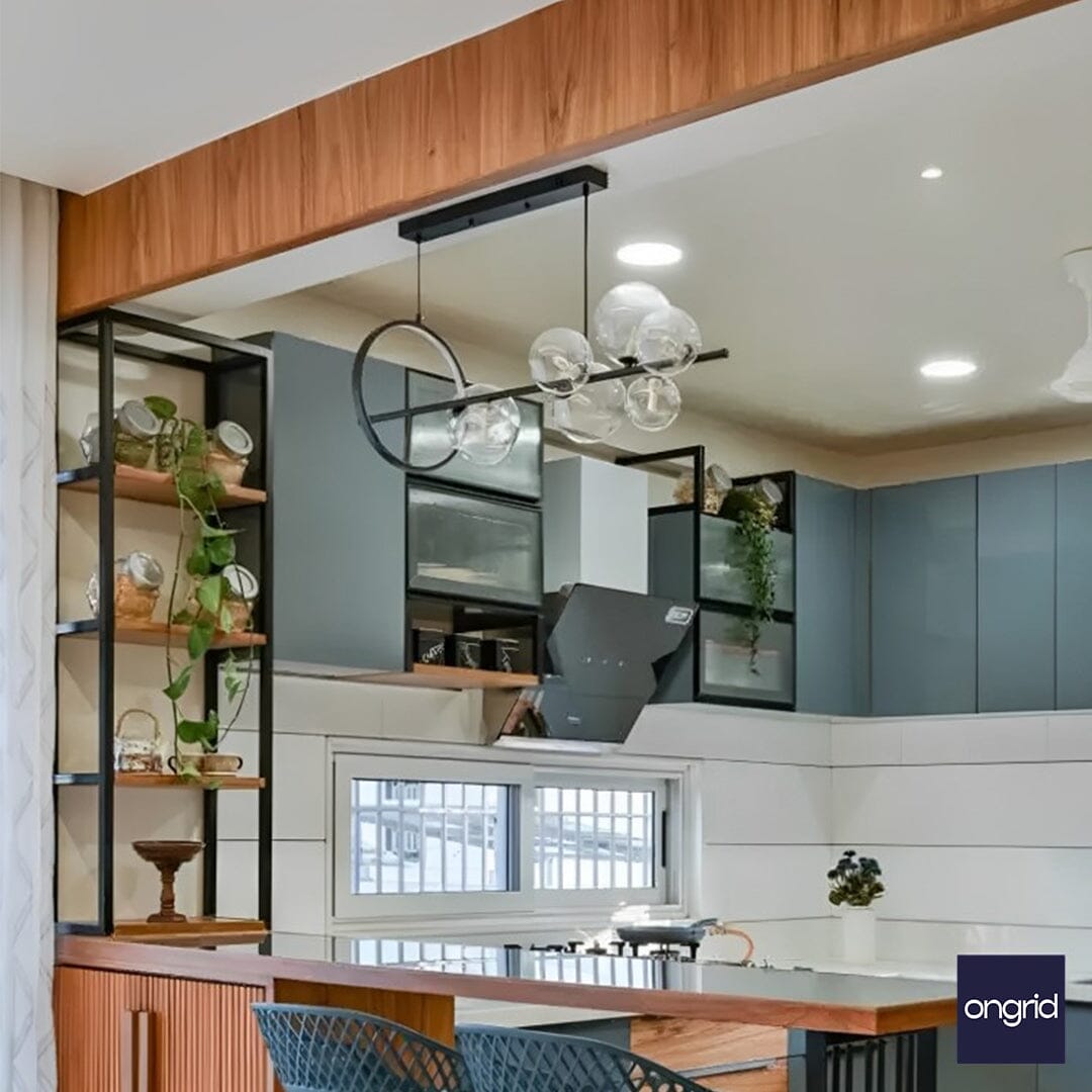 Glamorous Art Deco Kitchen Design | 15' x 14' – Ongrid Design
