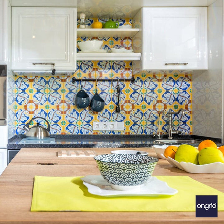 12x11 Indian Open Plan Kitchen Design ongrid.design