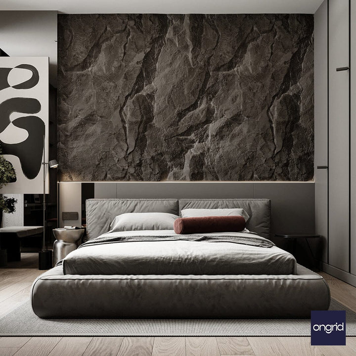 Tribal-Inspired Bedroom Design | 13' x 12' ongrid.design