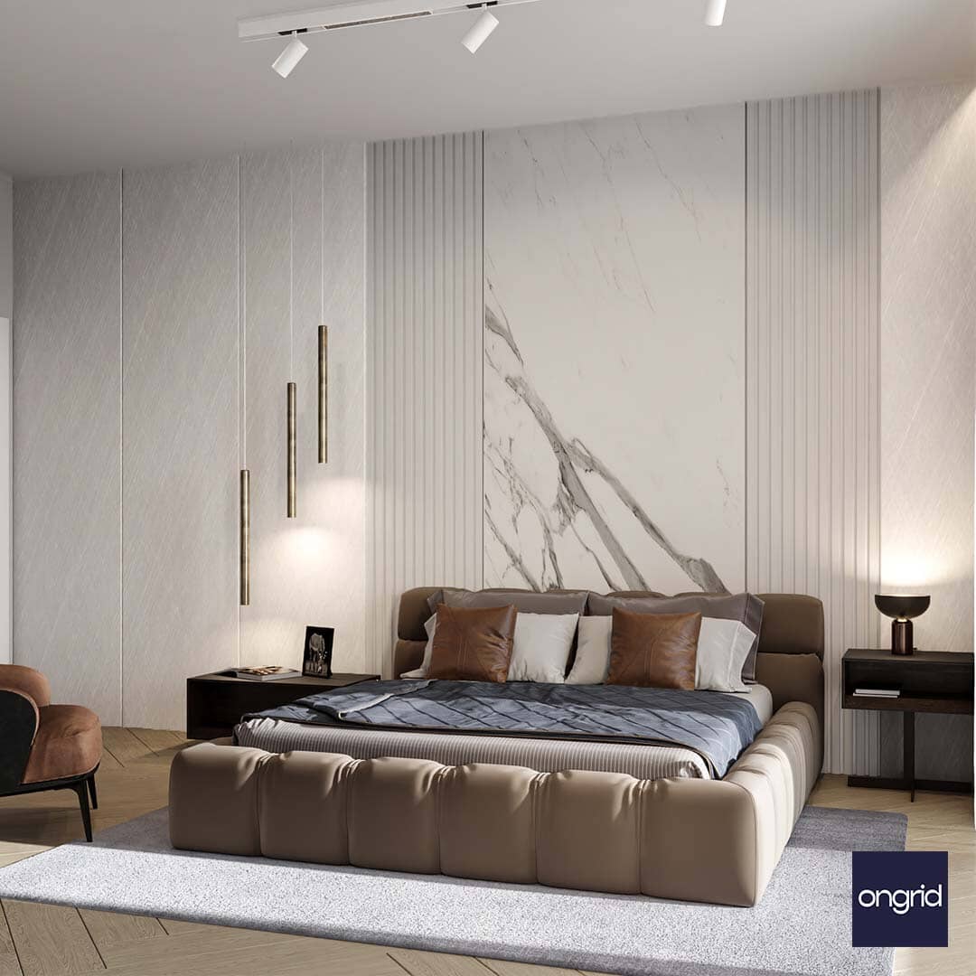 Gothic-Inspired Bedroom Design | 16' x 13' ongrid.design