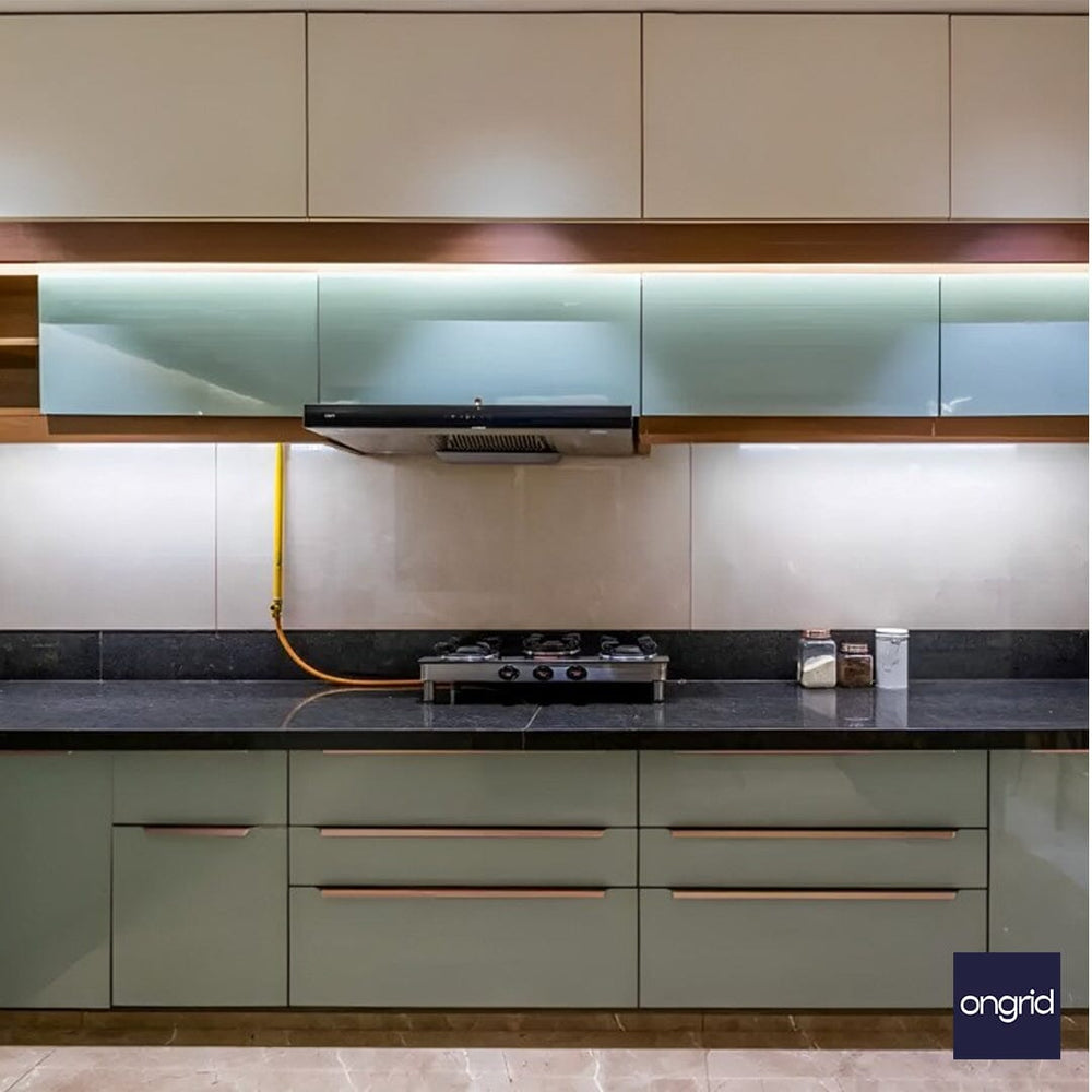 12x10 U Shaped Modular Kitchen Design ongrid.design