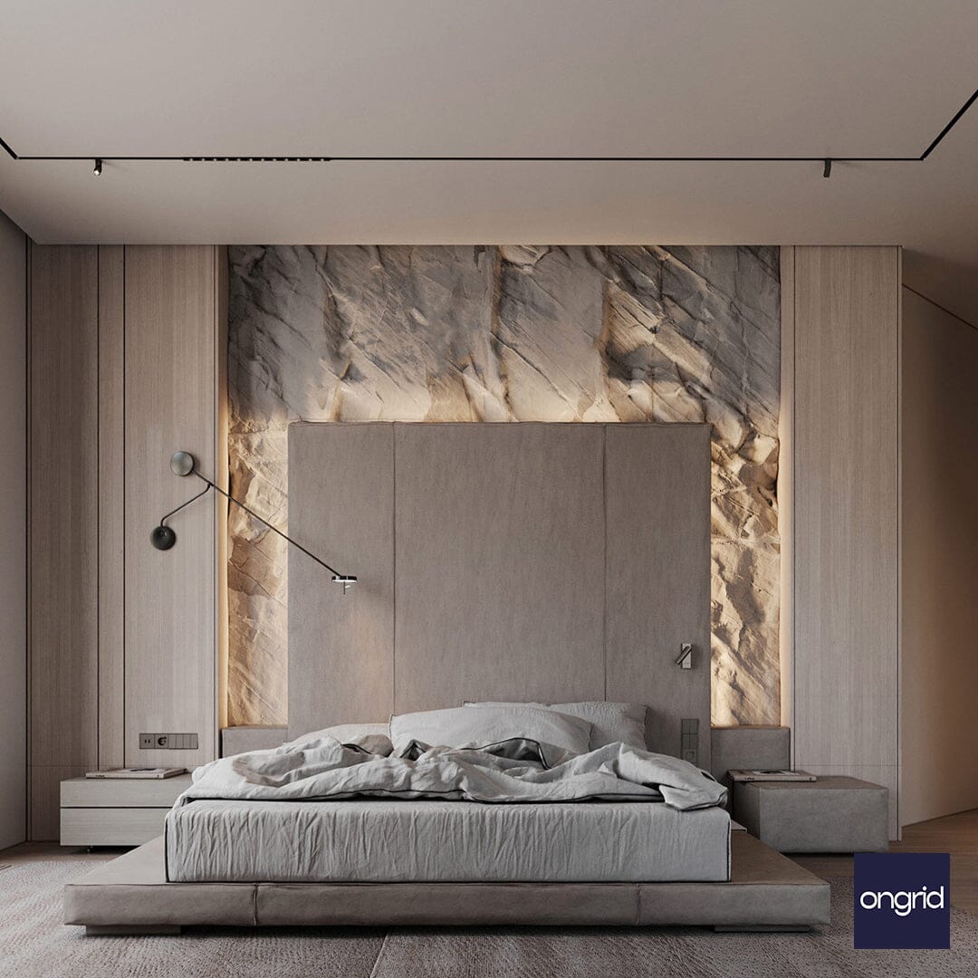 Japanese-Inspired Zen Bedroom Design | 17' x 13' ongrid.design