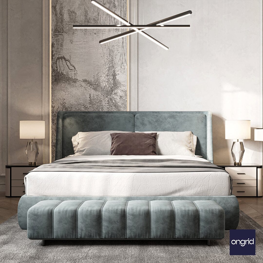 Geometric-Inspired Bedroom Design | 15' x 12' ongrid.design