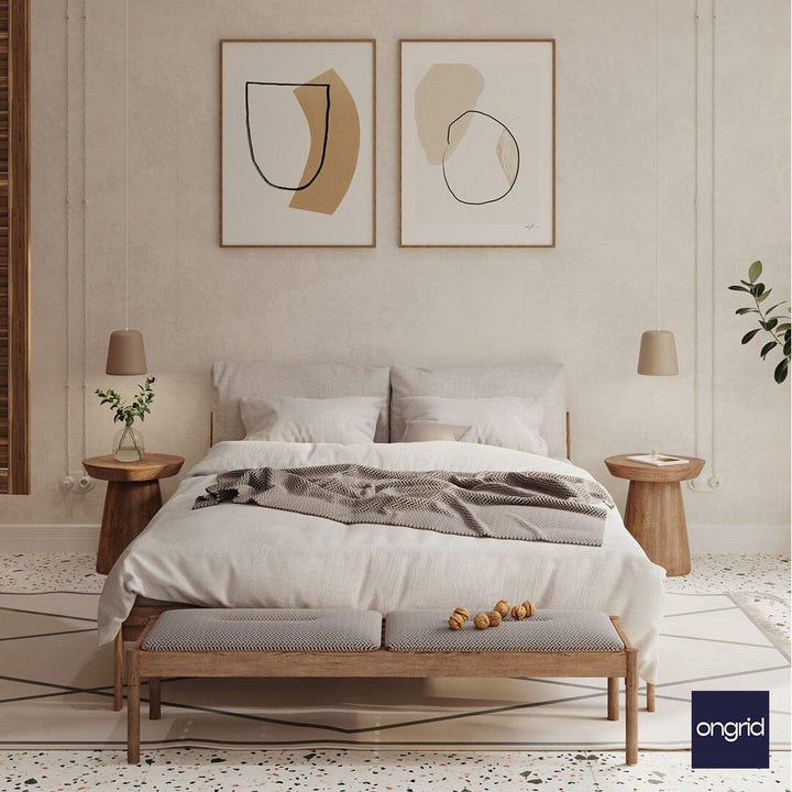 Art Deco Bedroom Inspiration Design | 15' x 12' ongrid.design