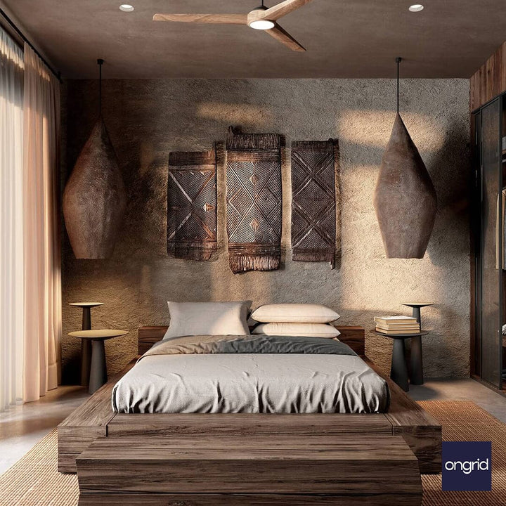 Serene Bedroom Sanctuary Design | 15' x 15' ongrid.design