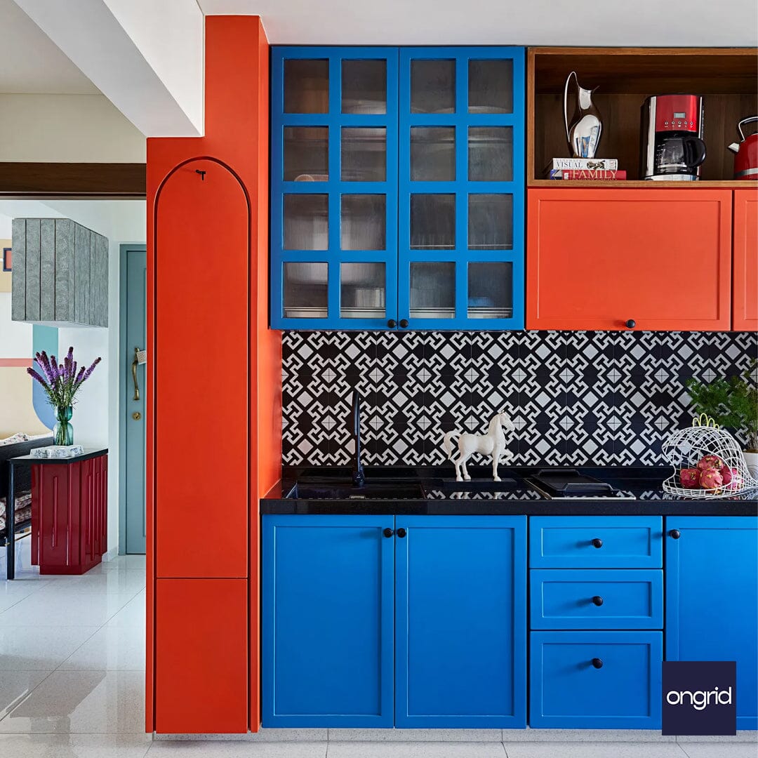 17x9 Modular Kitchen Design with Photos ongrid.design