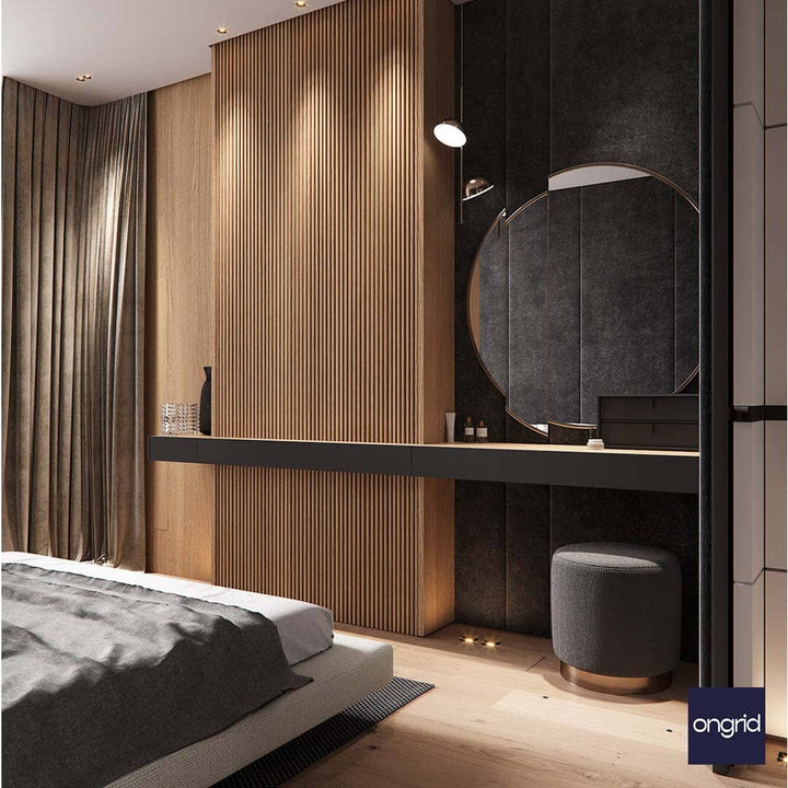 Farmhouse-Style Bedroom Design | 17' x 13' ongrid.design