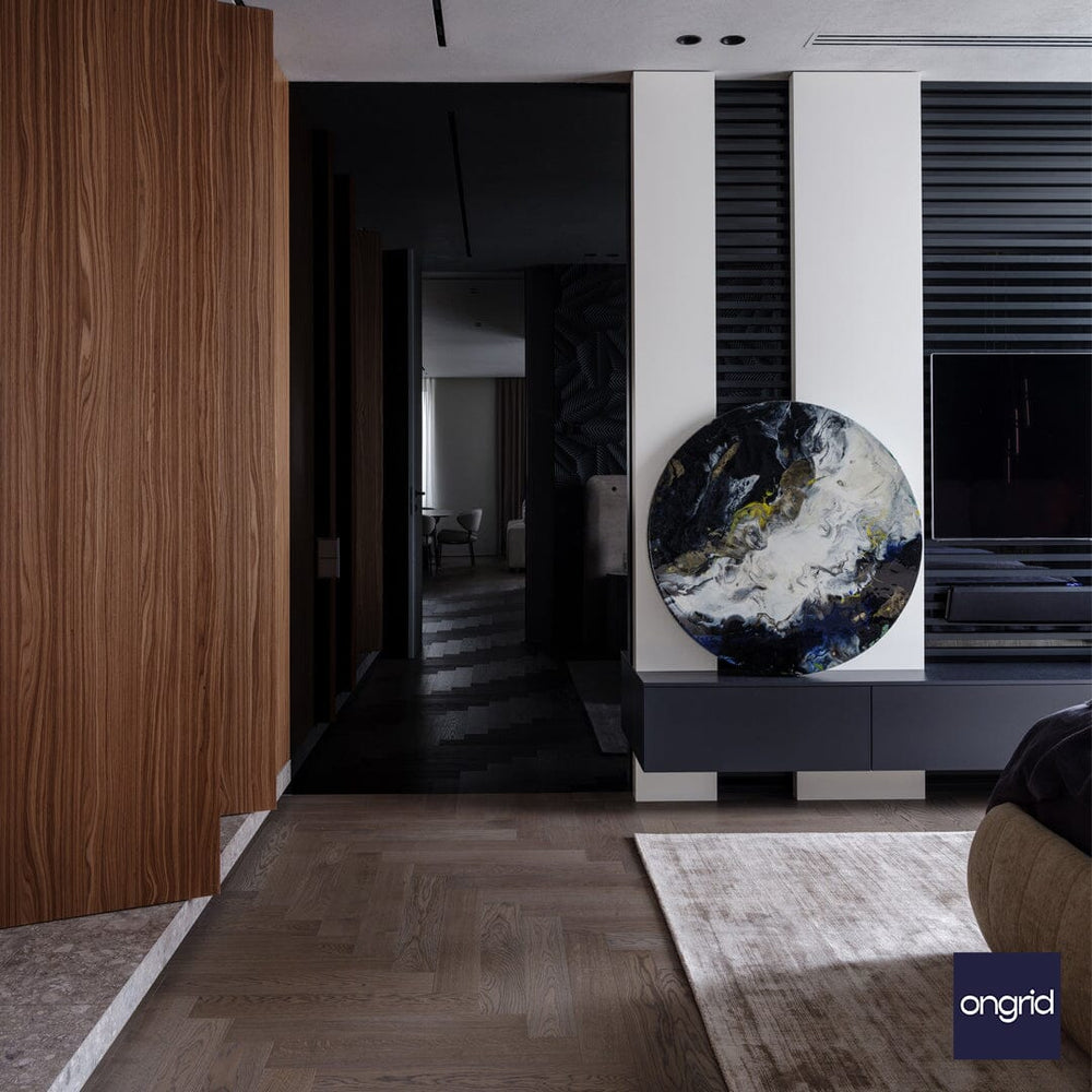 Industrial Chic Bedroom Design | 12' x 12' ongrid.design