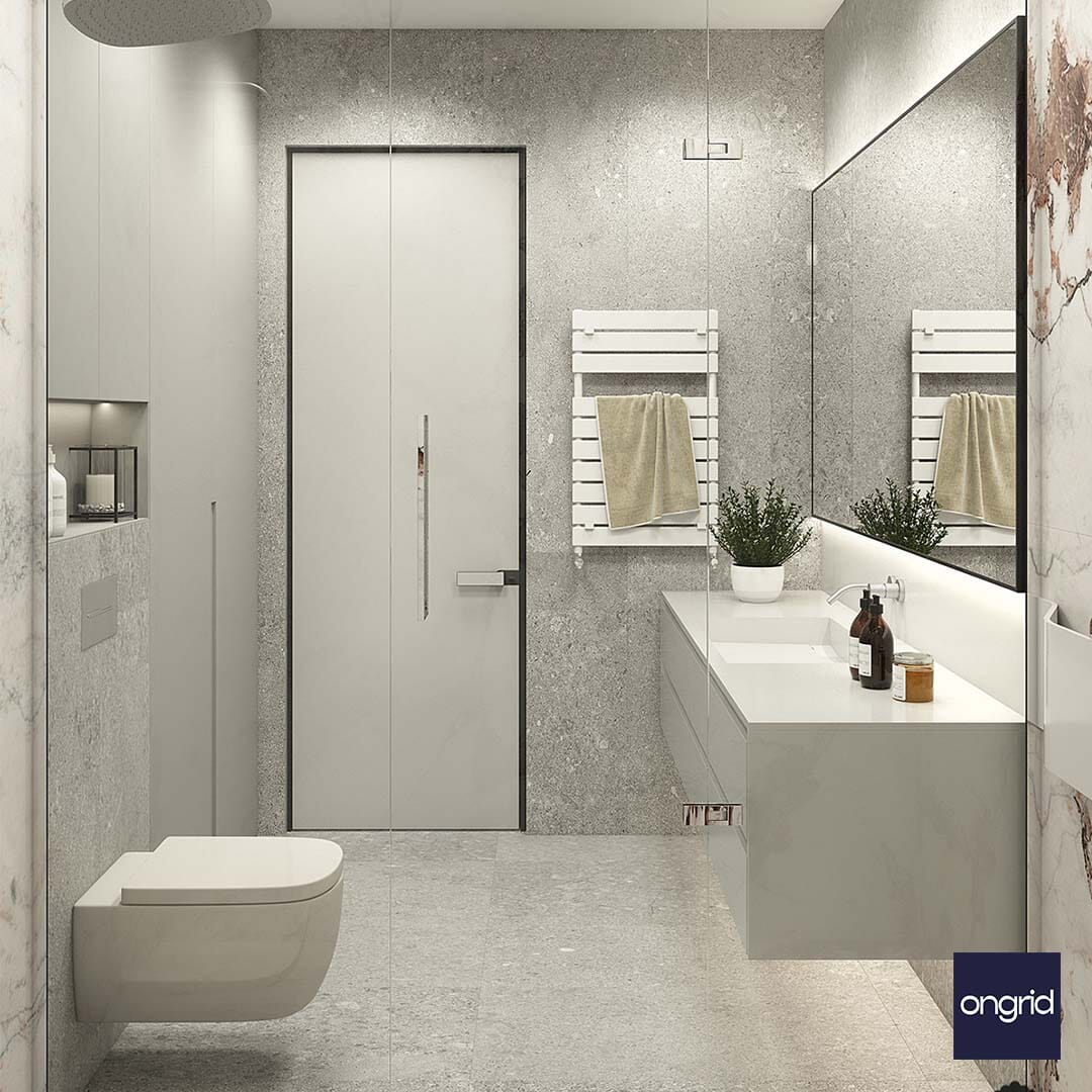 Small Toilet and Bathroom Ideas: Optimizing Space with Style - 9' x 9' ongrid.design