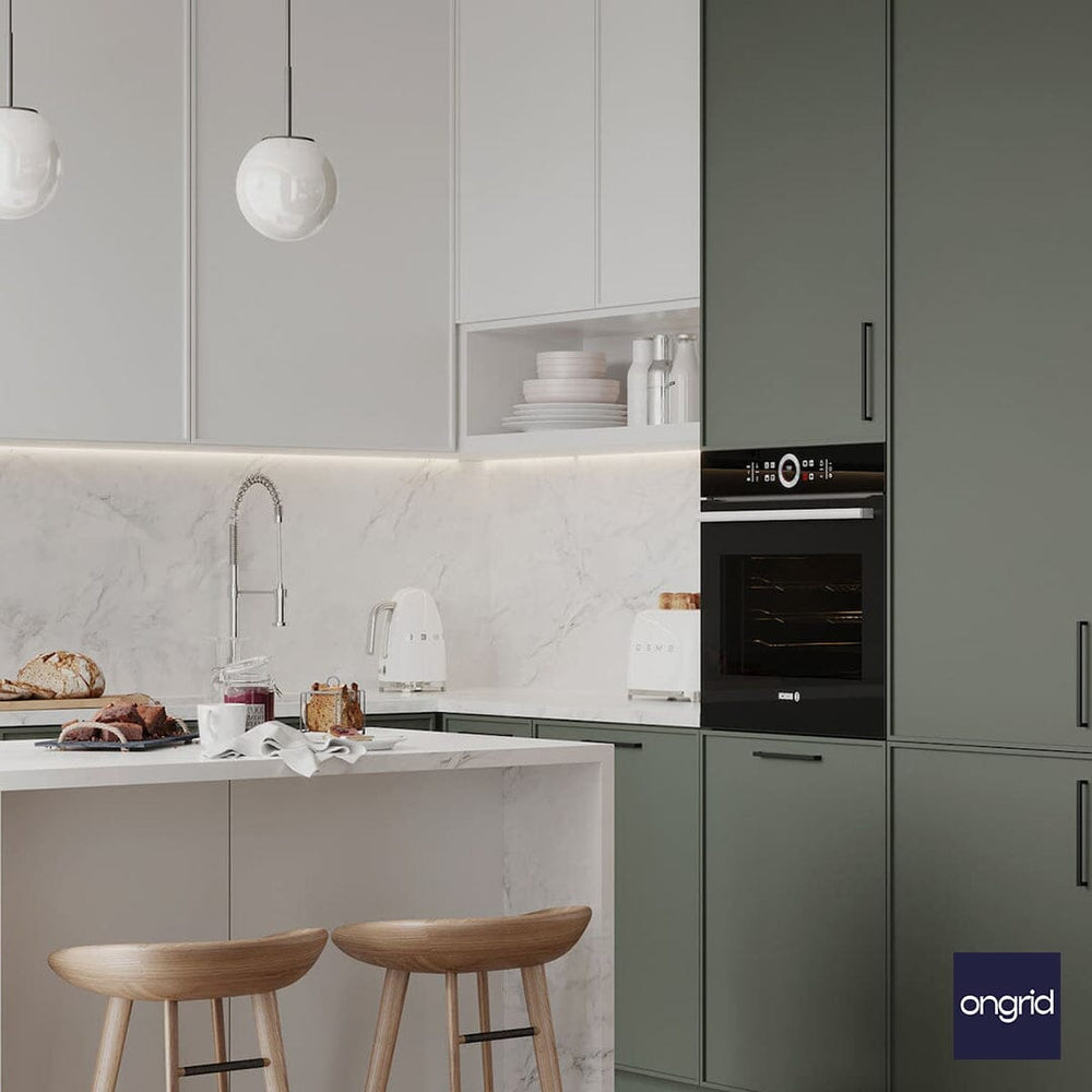 Compact Kitchen Design: Space-Saving and Efficient | 12' x 12' ongrid.design