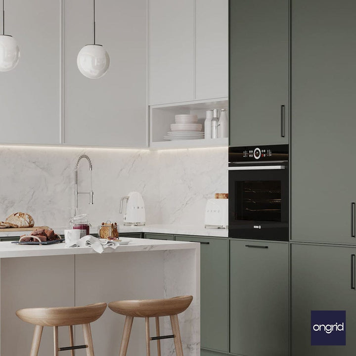 Compact Kitchen Design: Space-Saving and Efficient | 12' x 12' ongrid.design