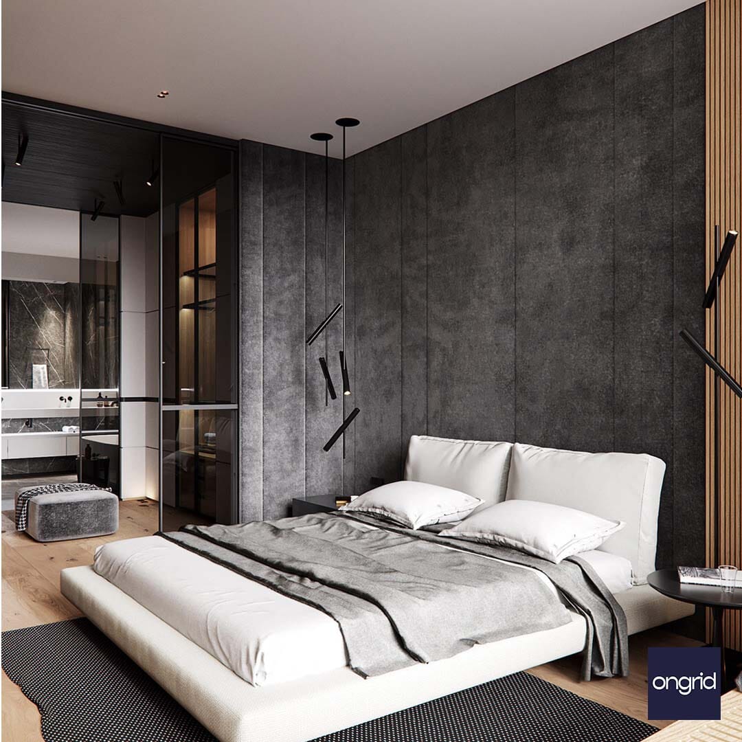 Farmhouse-Style Bedroom Design | 17' x 13' ongrid.design