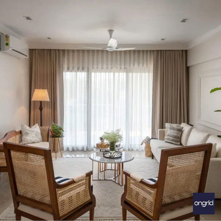 False Ceiling Designs for a Majestic 20x18 Living Room | Ongrid Design ongrid.design