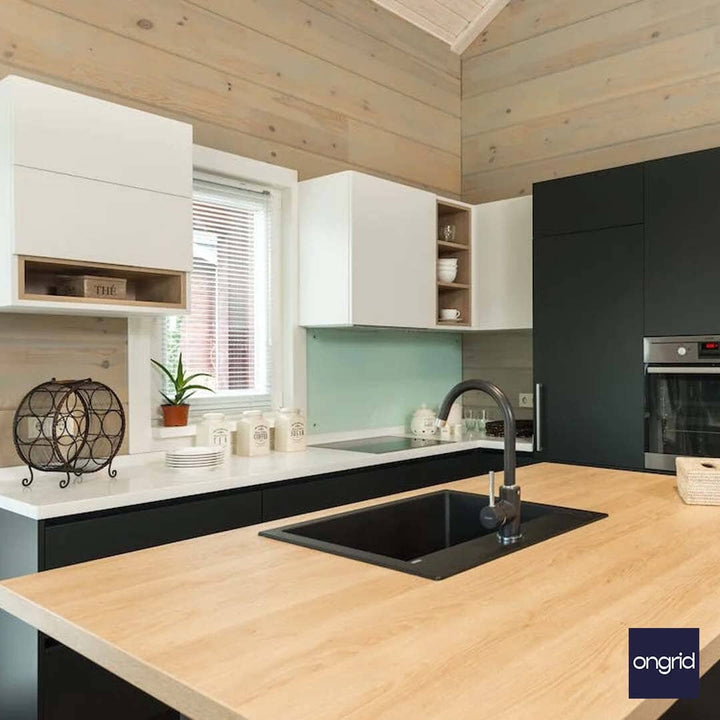 14x12 - Modern Wooden Kitchen Design ongrid.design