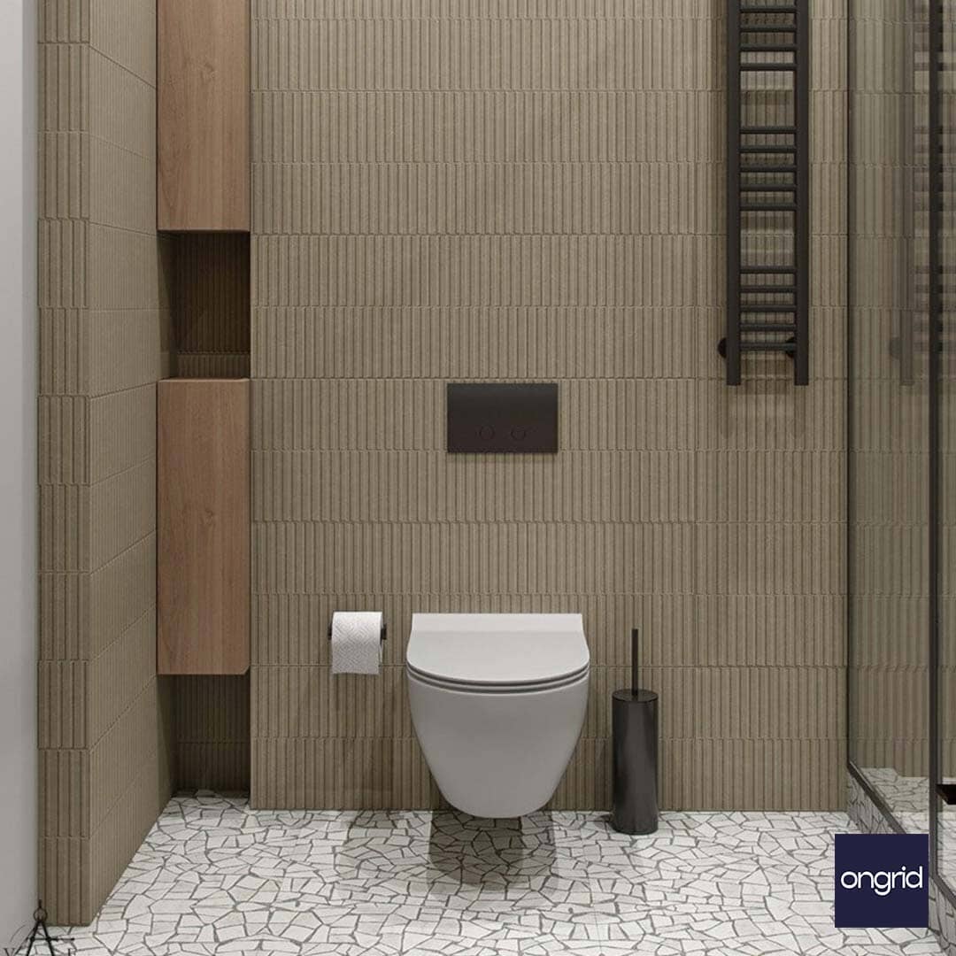 Modern Indian Toilet Design Layout: A Fusion of Tradition and Innovation - 10' x 8' ongrid.design