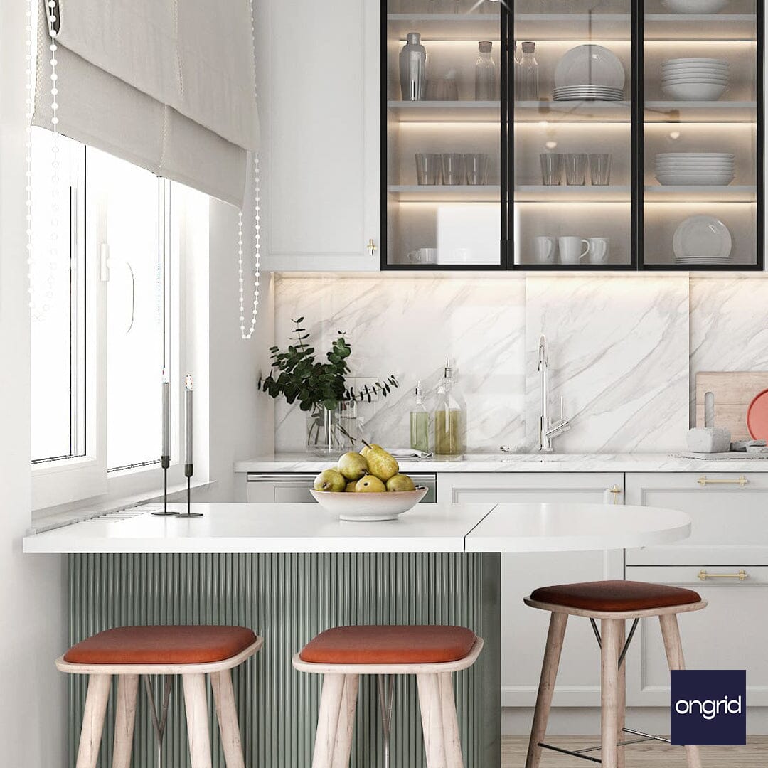 Traditional Indian Kitchen Design: Authentic and Functional | 14' x 11' ongrid.design