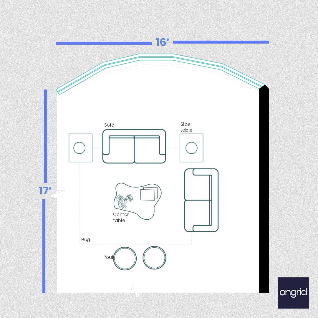 Luxurious Living Room Decor with 3-Seater Upholstered Sofa | Ongrid Design ongrid.design