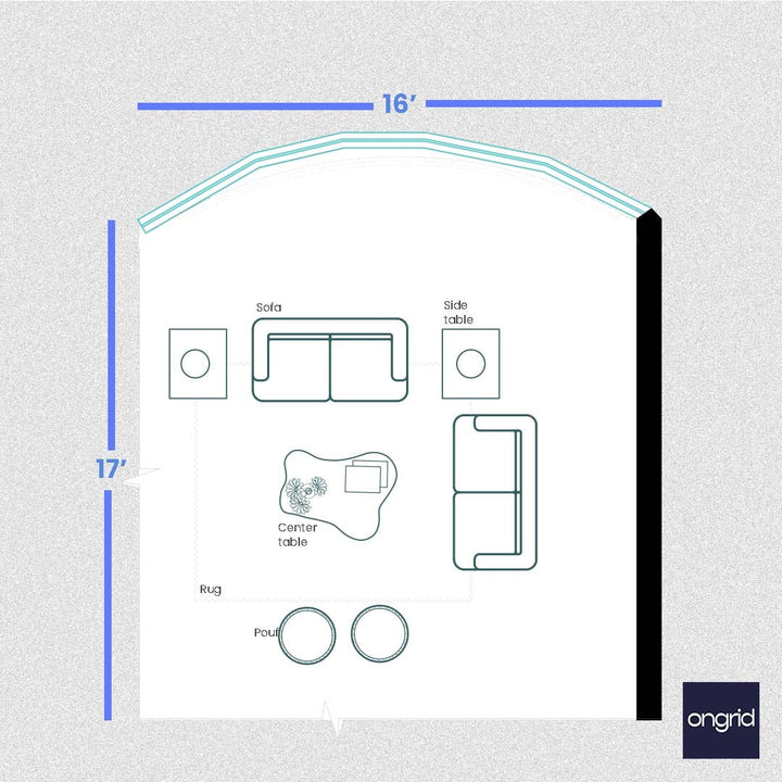 Luxurious Living Room Decor with 3-Seater Upholstered Sofa | Ongrid Design ongrid.design