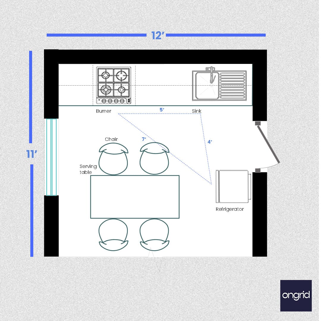 Fusion Kitchen Design: East Meets West | 12' x 11' ongrid.design