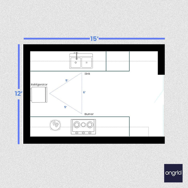 Asian-Inspired Kitchen Design: Tranquil and Balanced | 15' x 12' ongrid.design