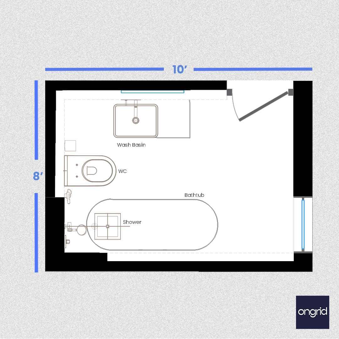 Modern Toilet Design: A Fusion of Functionality and Style - 10' x 8' ongrid.design