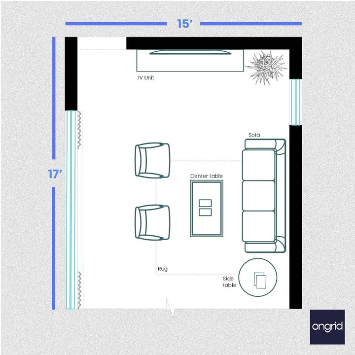 Transform Your 17x15 Living Room with Our Interior Design Styles | Ongrid Design ongrid.design