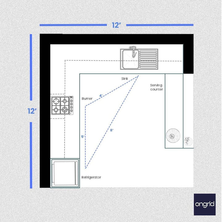 Small Modular Kitchen Design: Space-Saving Solutions for Compact Spaces | 12' x 12' ongrid.design