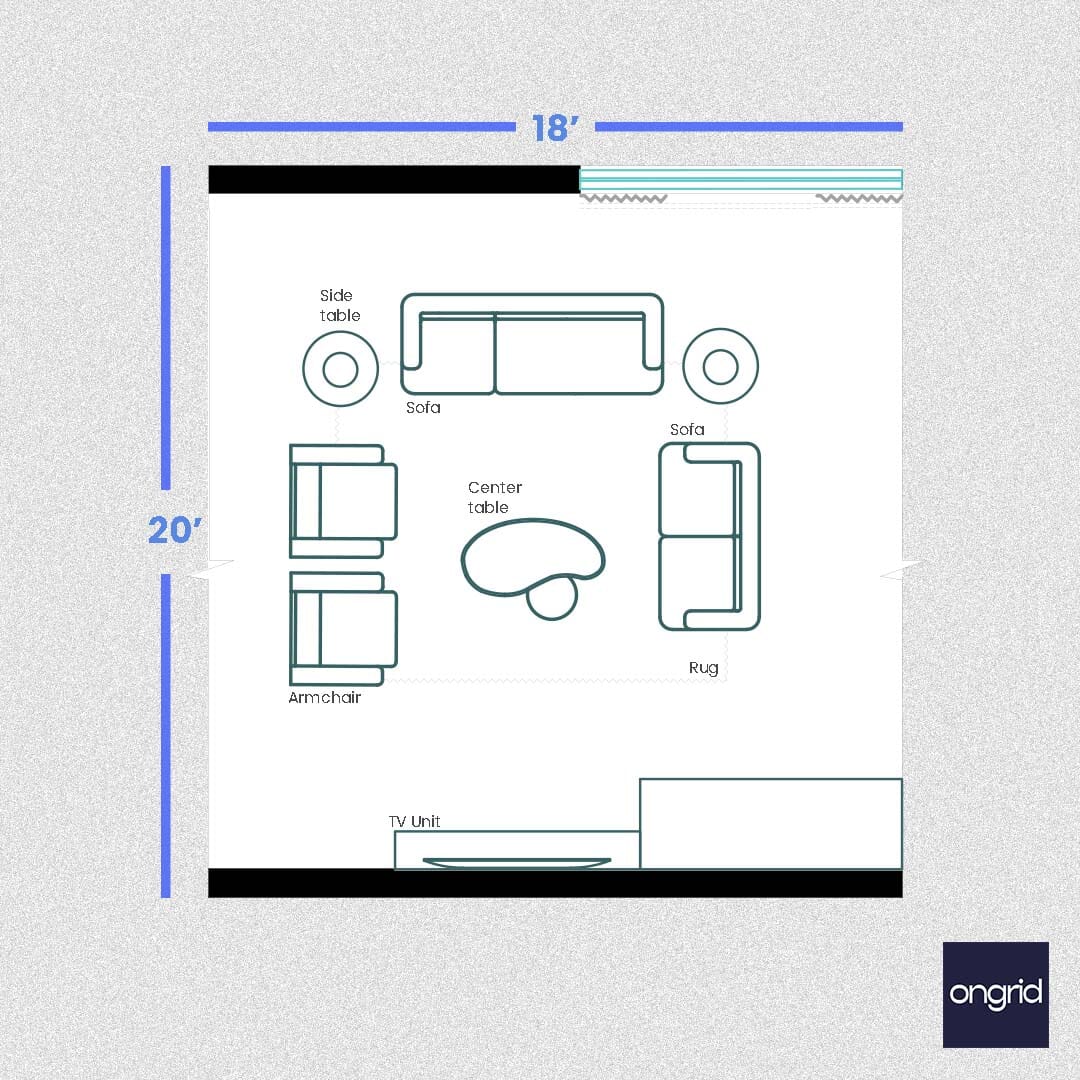 22x18 Living Room Design: Modern Aesthetics Meets Functionality | Ongrid Design ongrid.design