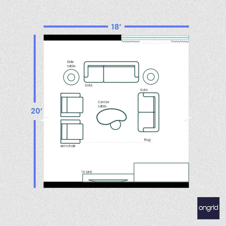 22x18 Living Room Design: Modern Aesthetics Meets Functionality | Ongrid Design ongrid.design