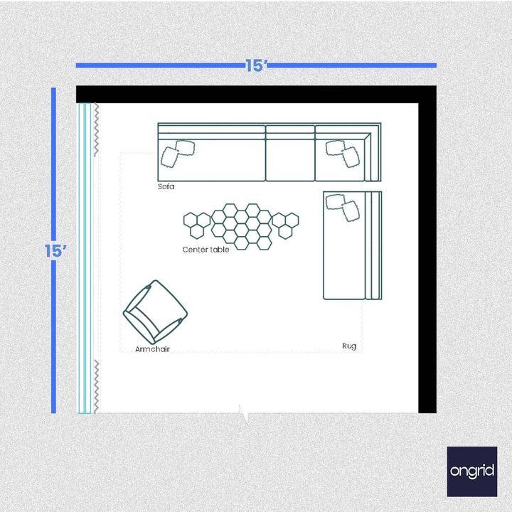 15x15 Living Room Designs: Modern and Sustainable | Ongrid Design ongrid.design