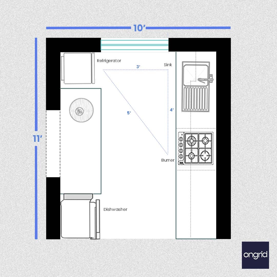 French Country Kitchen Design: Elegant and Rustic | 11' x 10' ongrid.design