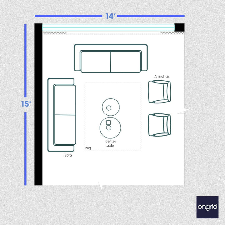 14x15 Living Room: Modern Furniture Ideas for a Contemporary Space | Ongrid Design ongrid.design