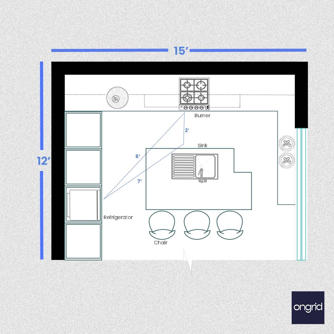 Minimalist Kitchen Design: Simplicity at its Best | 15' x 12' ongrid.design