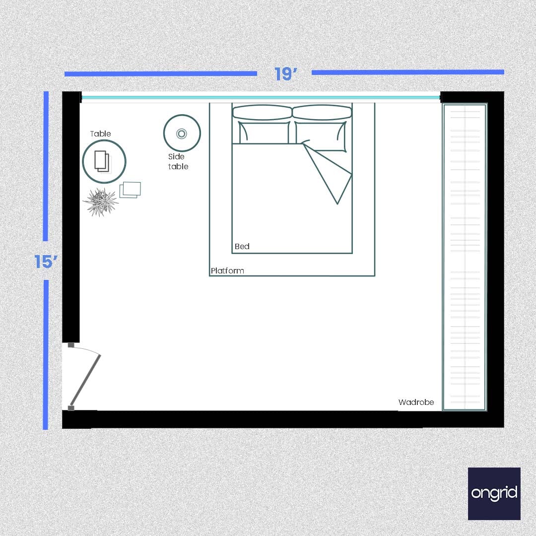 Zen Bedroom Sanctuaries Design | 19' x 15' ongrid.design