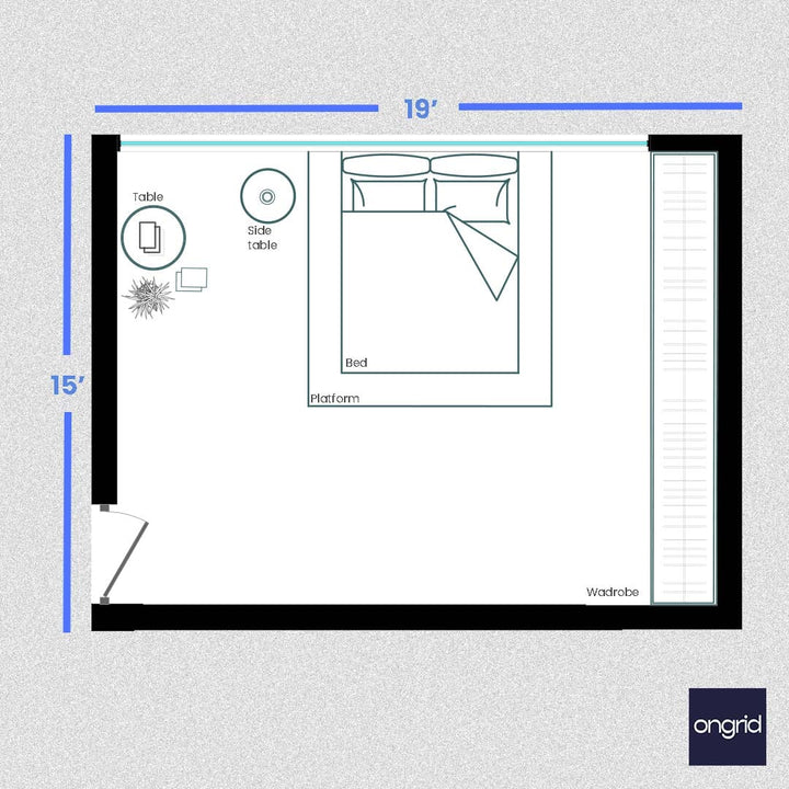 Zen Bedroom Sanctuaries Design | 19' x 15' ongrid.design
