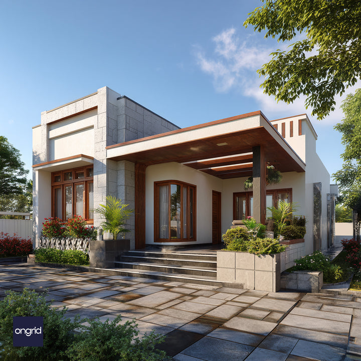 Deccan Modern Home Design with Earthy Elegance