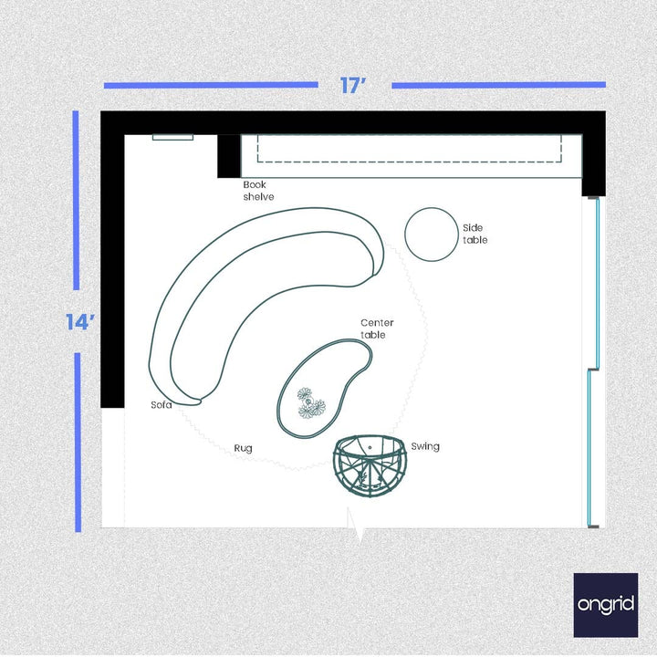 The Art of Interior Wall Design for Your Living Room - 17' x 14' | Ongrid.Design ongrid.design