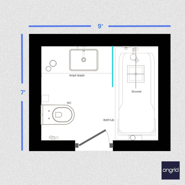 Luxury Squat Toilet Design: Tradition meets Elegance - 9' x 7' ongrid.design