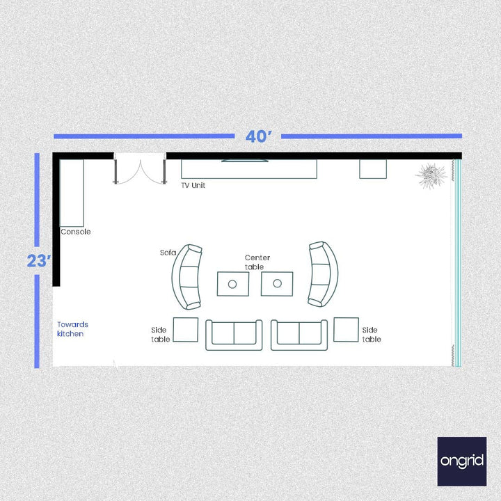 Innovative Sofa Designs for Your 40x23 Living Room | Ongrid Design ongrid.design