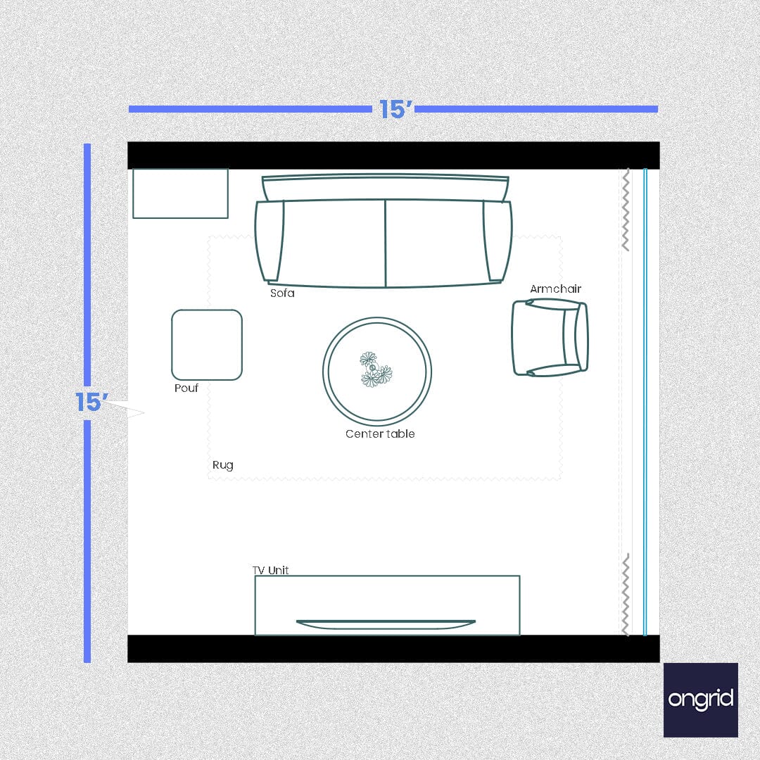 Living Room Colour Ideas to Brighten Your 15x15 Space | Ongrid Design ongrid.design