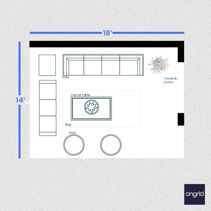 18x14 Living Room: Modern Sofa Design Inspirations | Ongrid Design ongrid.design