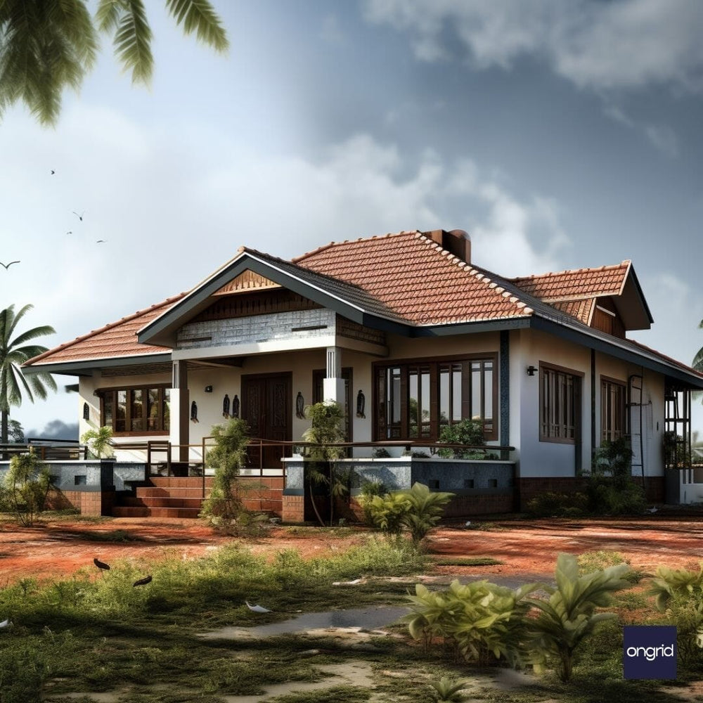 The Quintessential Single-Floor Indian Home: A Fusion of Tradition & Modernity E-books Ongrid Design