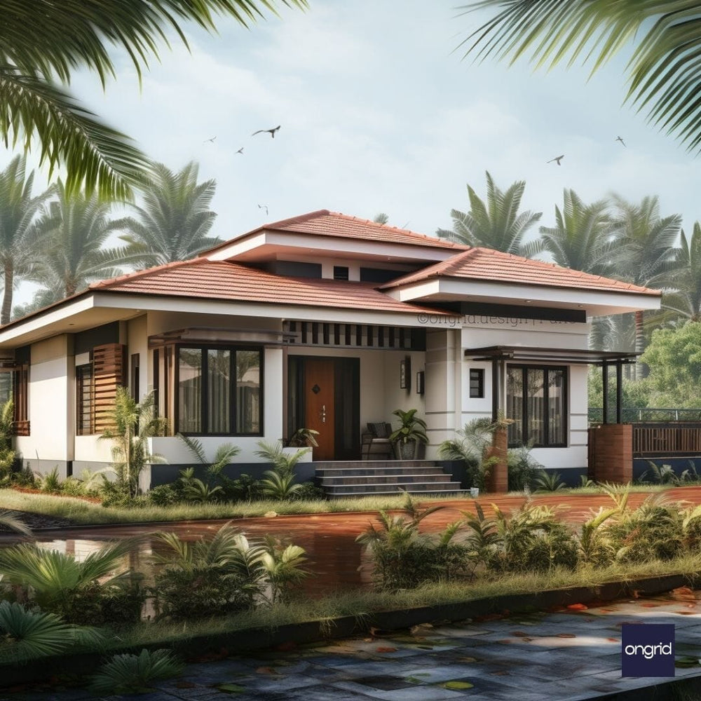 Architectural Elements of Single-Floor Elevation: Mediterranean and Spanish Inspirations E-books Ongrid Design