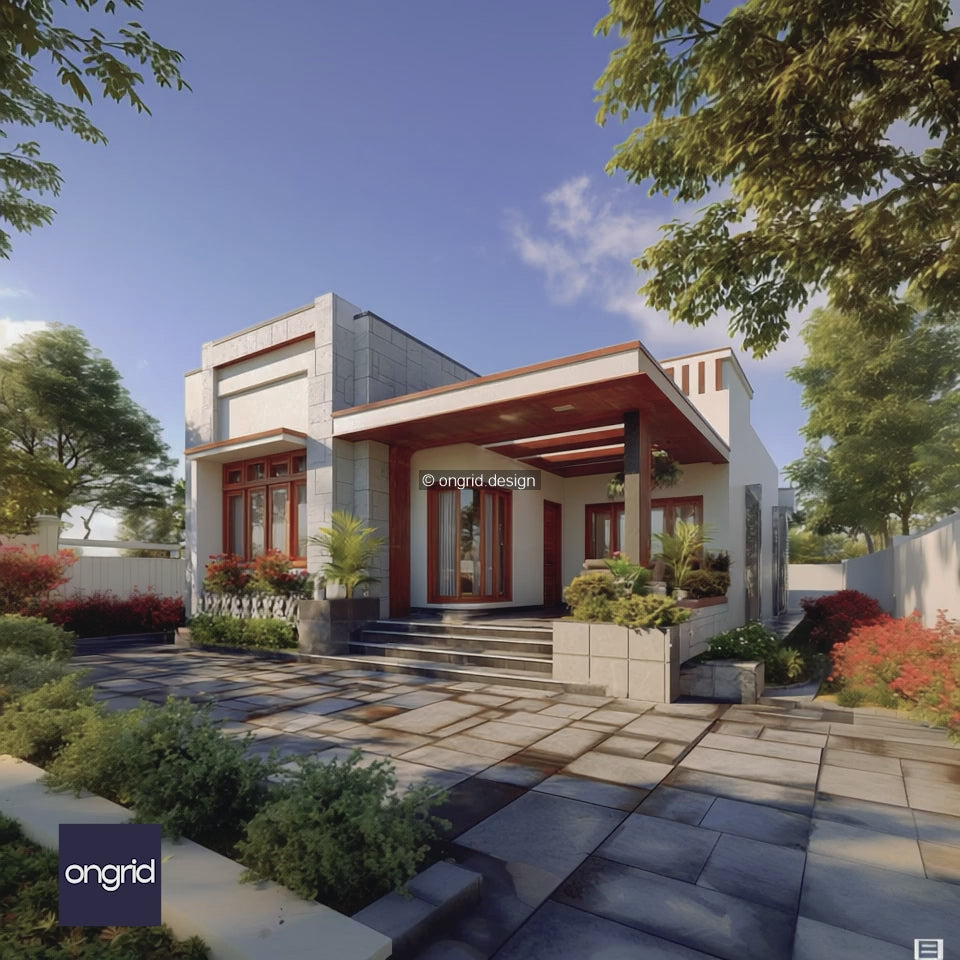 Deccan Modern Home Design with Earthy Elegance